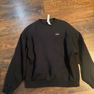 ALO Black Crewneck Sweatshirt